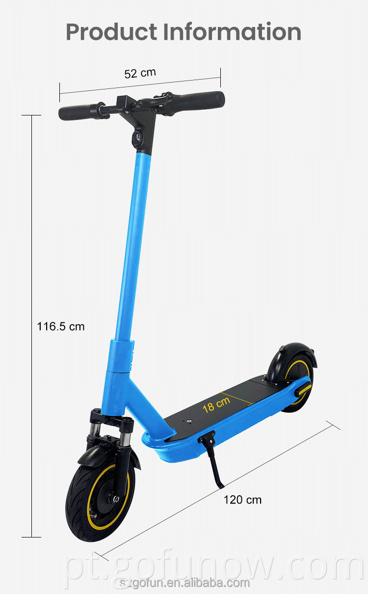 Compartilhando Scooter Electric Scooter Backend Suspension App 15ah Scooter de Kick Shared Kick Scooter elétrico